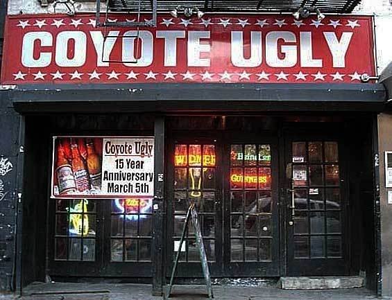 The real Coyote Ugly Saloon opened in 1993 in New York City