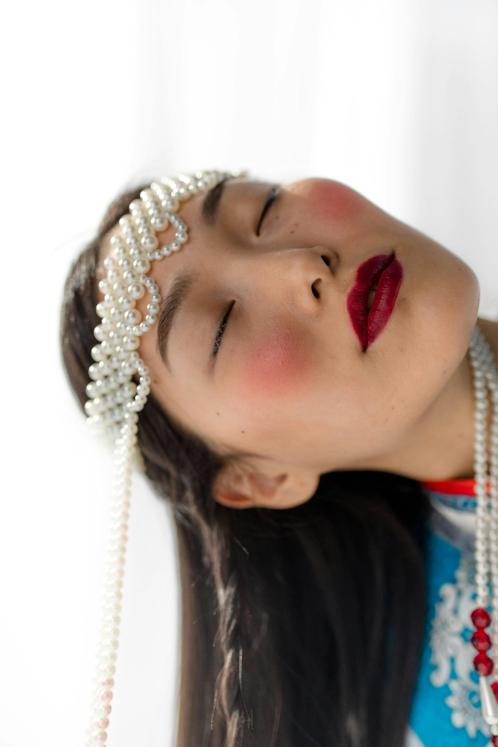 Blush With Red Lipstick