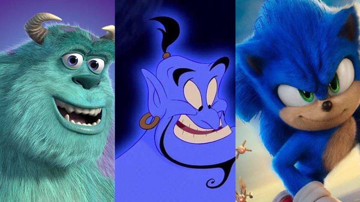 Cartoon with Blue Hair