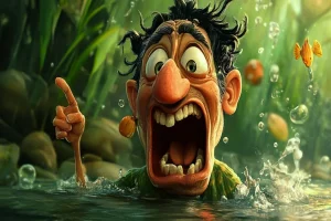 Funny Looking Cartoon Characters Male with Odd Charm
