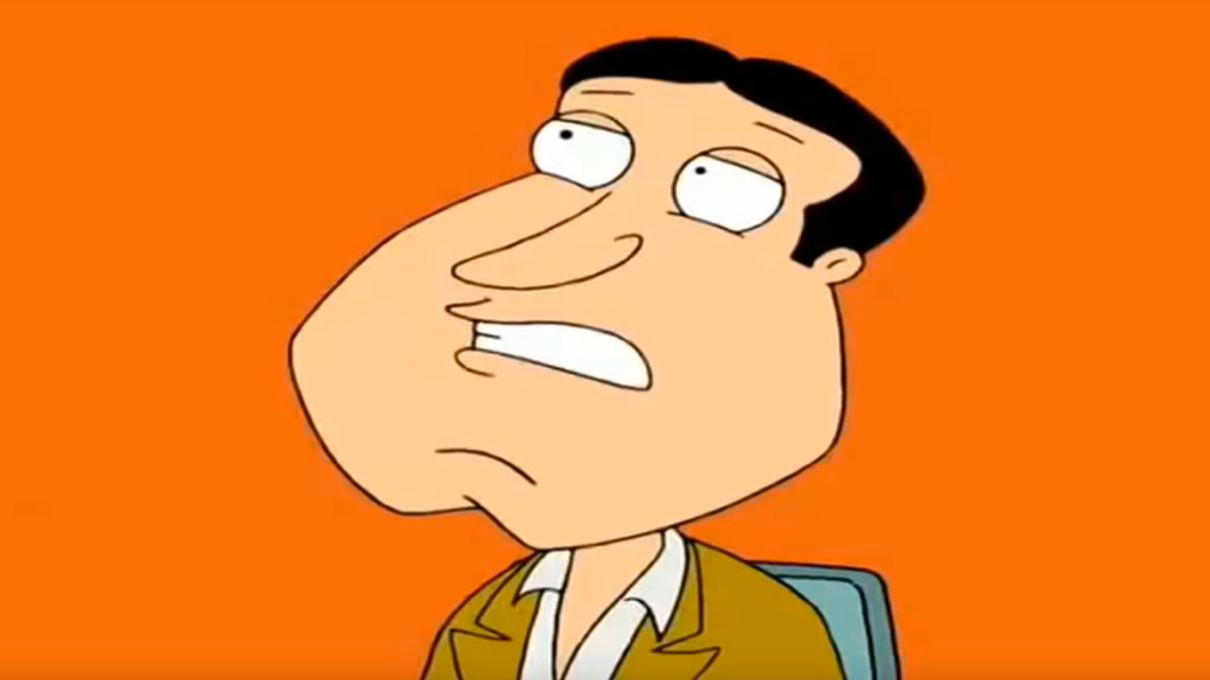Long Chin Cartoon Character